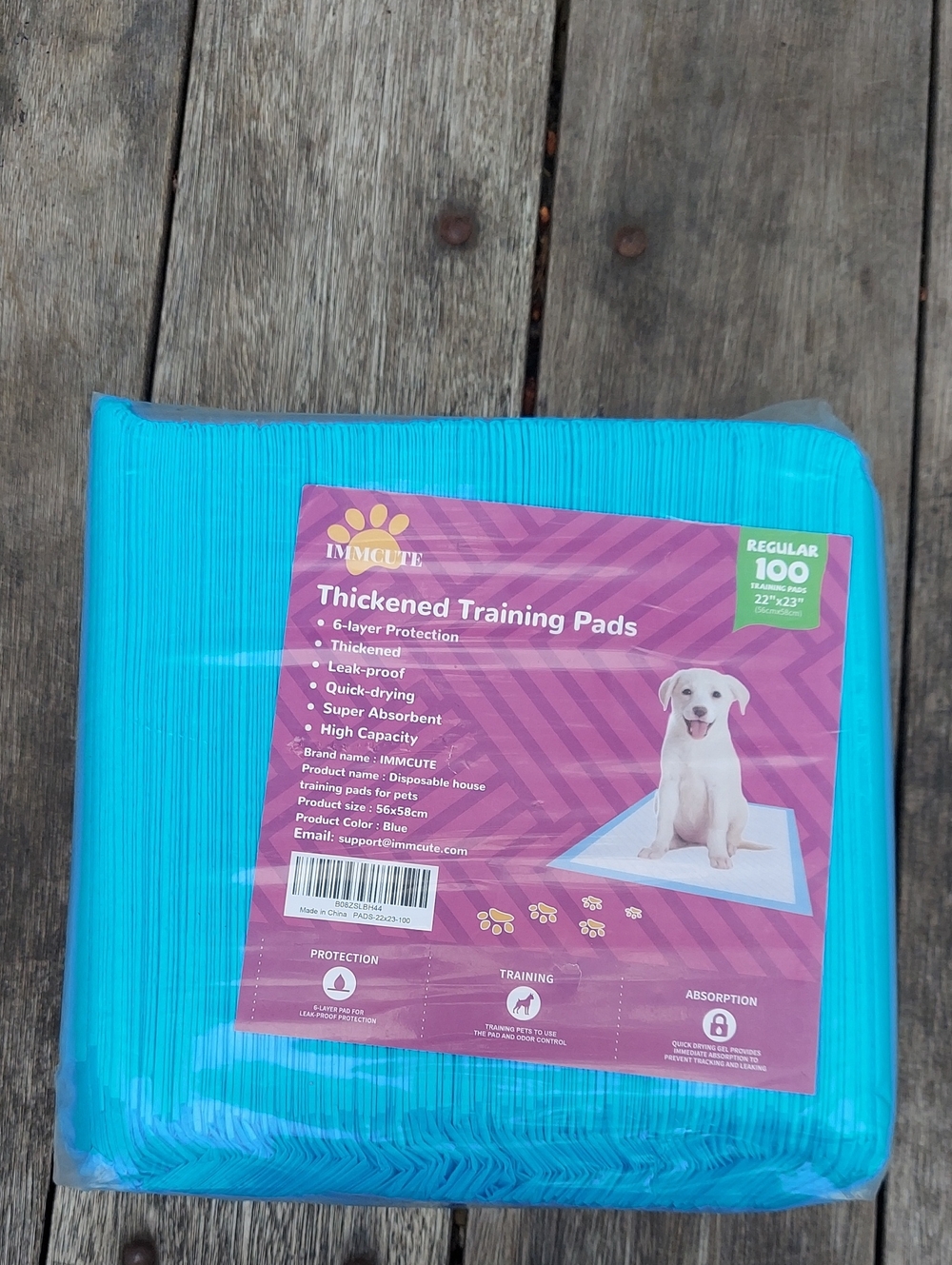 Thickened Training Pads for Dogs - Blue (100 Count)